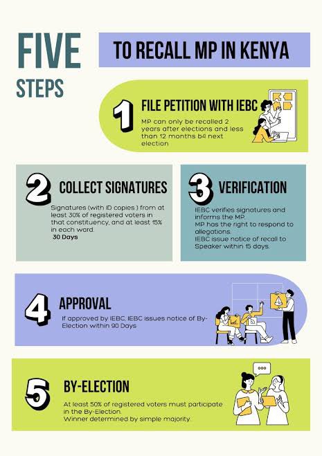 iamkathambi's tweet image. We won’t komboa Kenya if y’all don’t even care to educate yourself on our Constitutional processes.
The recall process is clear:
File Petition with IEBC
Signatures & IDs from 30% registered voters IN the constituency. And 15% in each ward.
Why y’all circulating forms on X?😫
