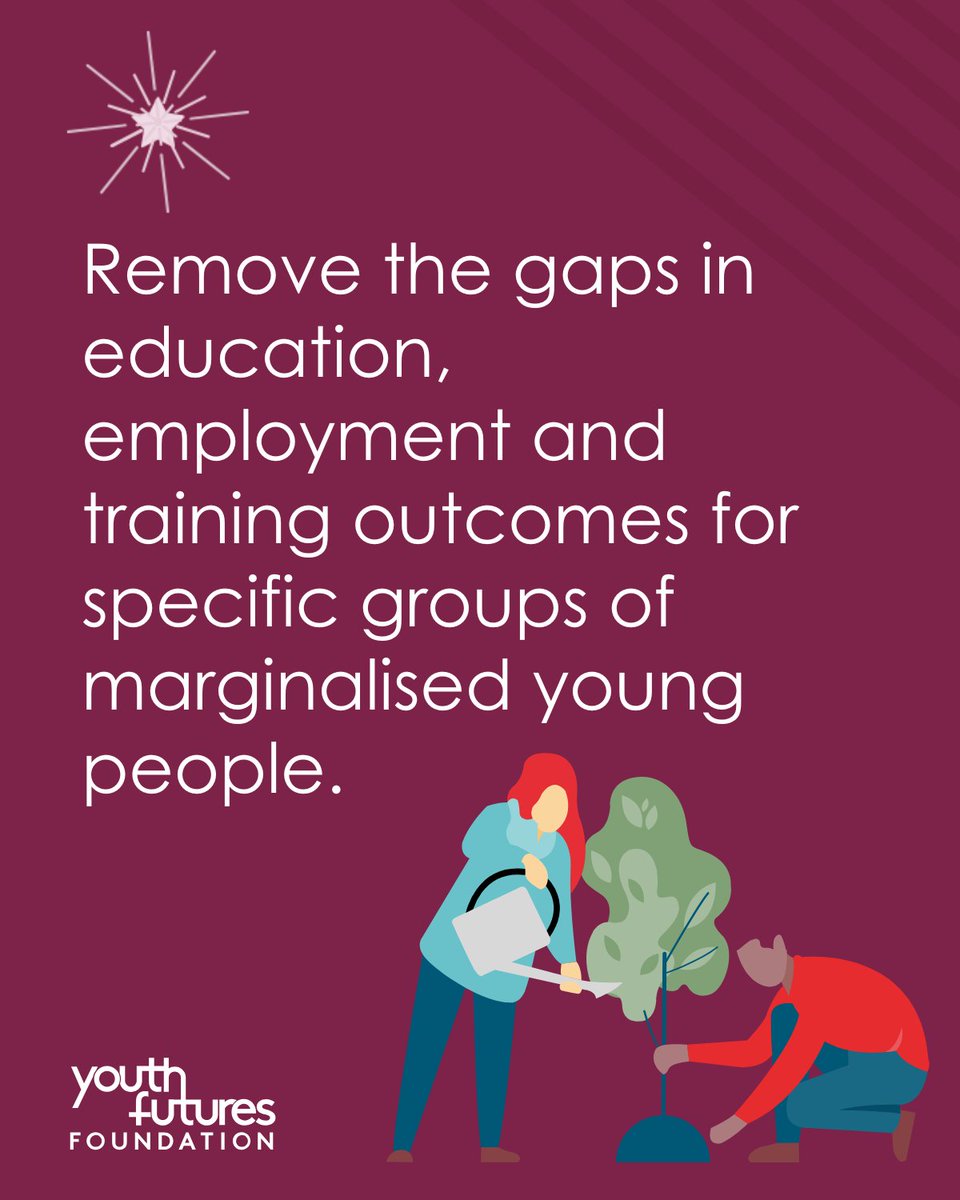 YF_Foundation's tweet image. In our new 2025-2028 strategy, we’ve set two clear goals that reflect our ambition to drive systemic change:
⭐ England to have the lowest NEET rate in the OECD by 2050
⭐ Close education, employment or training gaps for marginalised young people
👉youthfuturesfoundation.org/strategy-2025-…