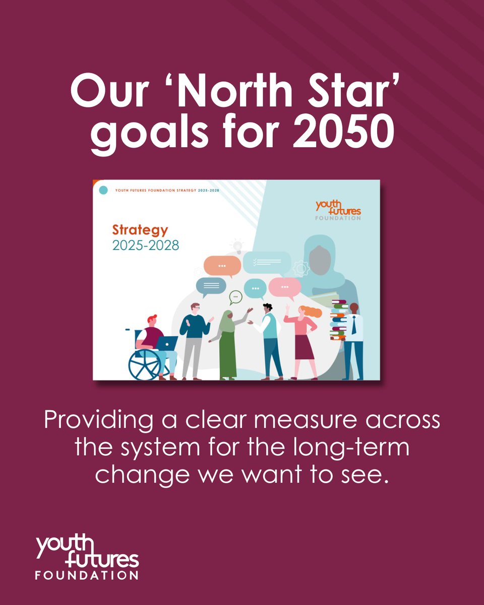 YF_Foundation's tweet image. In our new 2025-2028 strategy, we’ve set two clear goals that reflect our ambition to drive systemic change:
⭐ England to have the lowest NEET rate in the OECD by 2050
⭐ Close education, employment or training gaps for marginalised young people
👉youthfuturesfoundation.org/strategy-2025-…