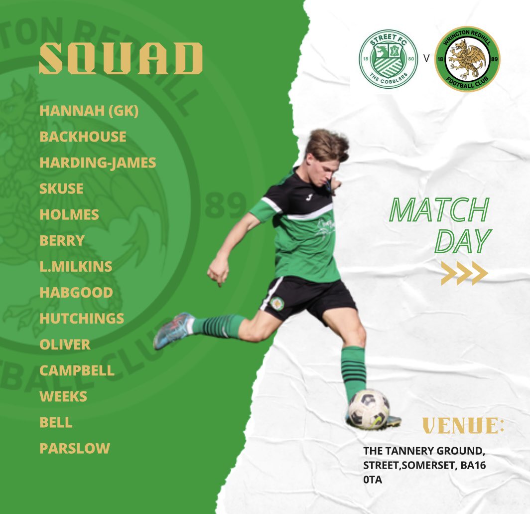 Our squad for this evenings trip to <a href="/fcstreet/">Street FC</a> ⚽️