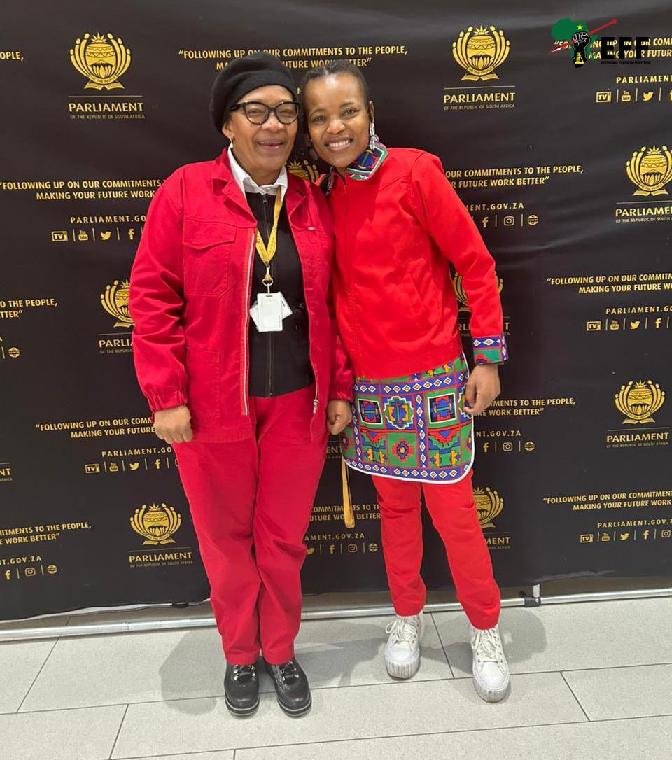 EFFSouthAfrica's tweet image. ♦️In Pictures♦️
Members of Parliament arriving at the CTICC ahead of the Appropriations Bill budget vote.
#EFFInParliament