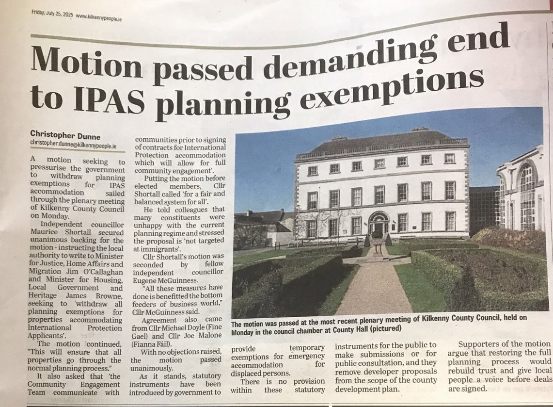 Nick_Delehanty's tweet image. Every council in the country needs to follow Kilkenny’s lead.
This September I’ll be touring around as many councils as I can to try get a nomination… at the very least I will be able to pitch this idea directly.
Local democracy for the win! 🥇