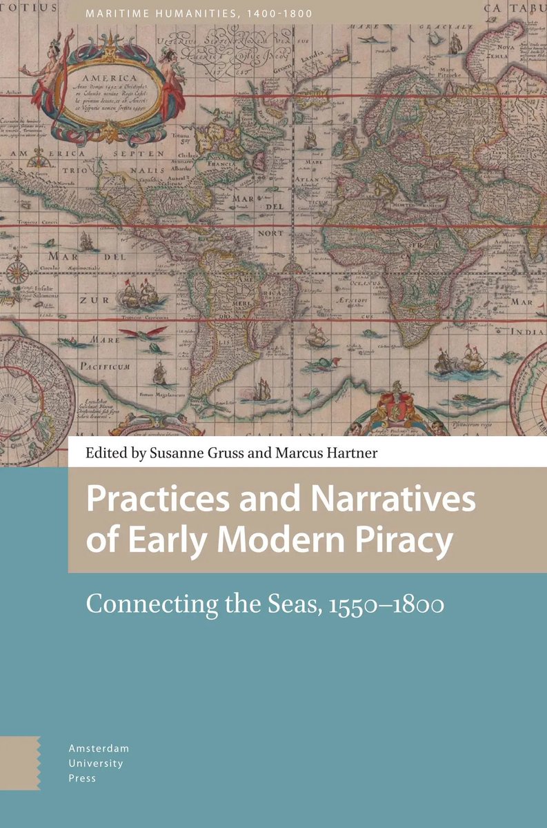 Counting down to the publication of 2 fantastic new books this summer: 
Nautical Rutters &amp; New Bodies of Knowledge in the Age of the First Globalization, 1400-1600 - out 6/8/25
Practices &amp; Narratives of Early Modern Piracy - out 22/9/25
Pre-order them now!
aup.nl/en/series/mari…