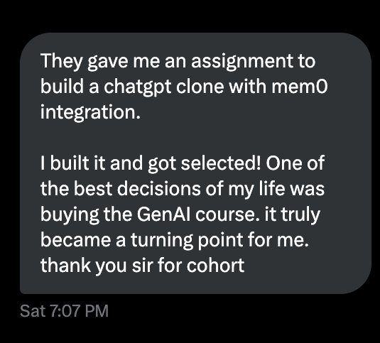 piyushgarg_dev's tweet image. GenAI Cohort Students are killing it 🔥 @Hiteshdotcom
Congrats @Aasuyadavv 🚀