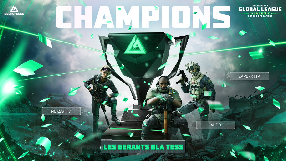 DFGameEsports's tweet image. LES GERANTS DLA TESS from France took the victory in the EU Operations Grand Finals, decoding two Mandelbricks in the fourth round to seal the deal! Congratulations to @NokSs_OW, @VlaDeDe, and @Zap0Kk for their great performance.🏆
Shoutout to @Zap0Kk, the MVP of the tournament!