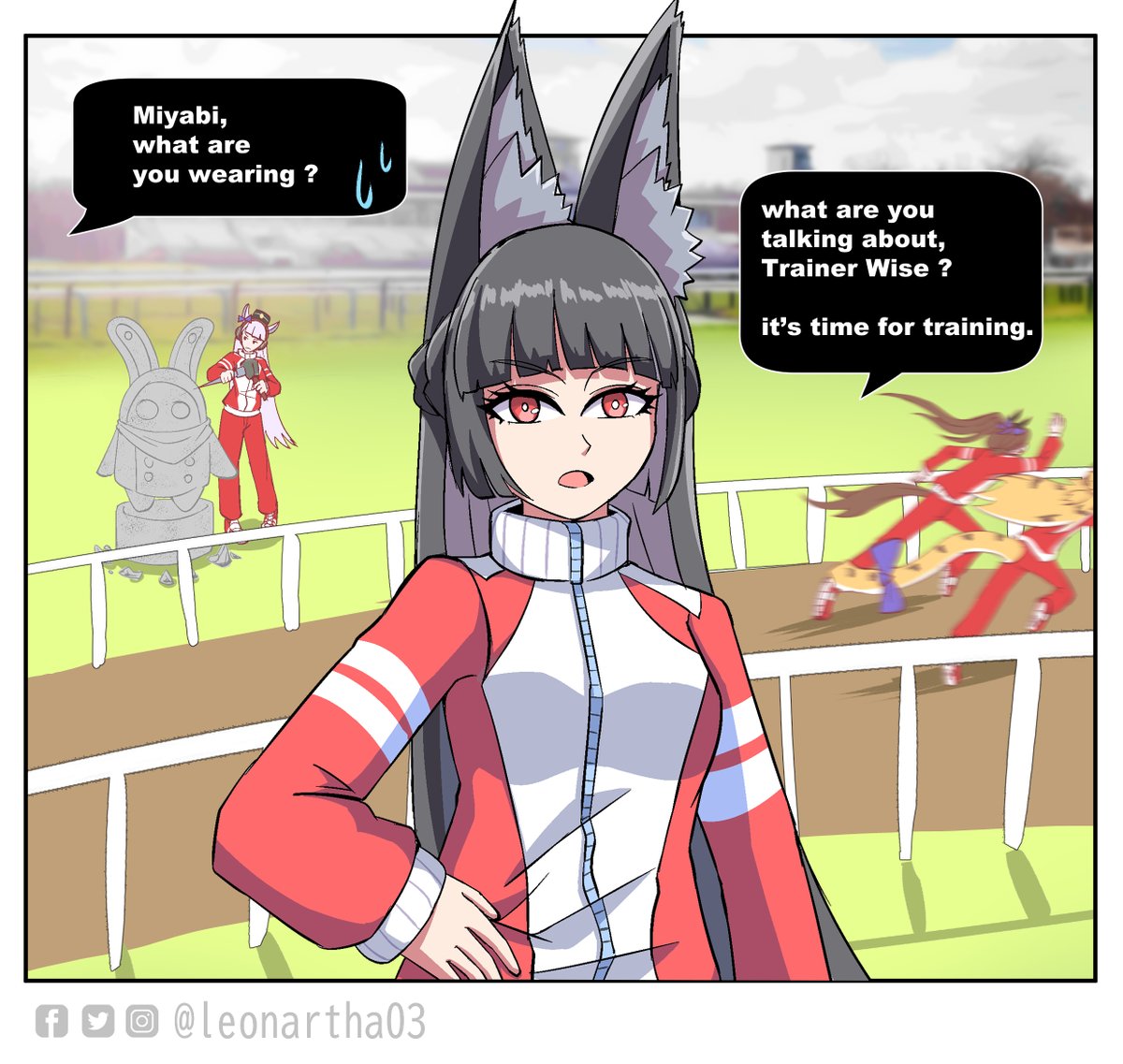 Leonartha03's tweet image. why is my Uma musume a fox 🤔 ? 
#ゼンゼロ #zzzero