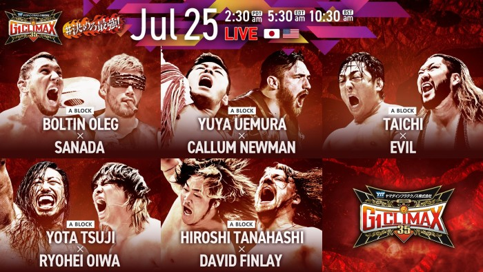 njpwglobal's tweet image. Next!
FRIDAY, #G1CLIMAX35 heads to Ota!
David Finlay vs Hiroshi Tanahashi in the main event, Oiwa vs Tsuji and much more!
LIVE in English on @njpwworld!
njpw1972.com/587970
Tickets available in English!
l-tike.com/st1/njpwos/Tt/…
#njpw