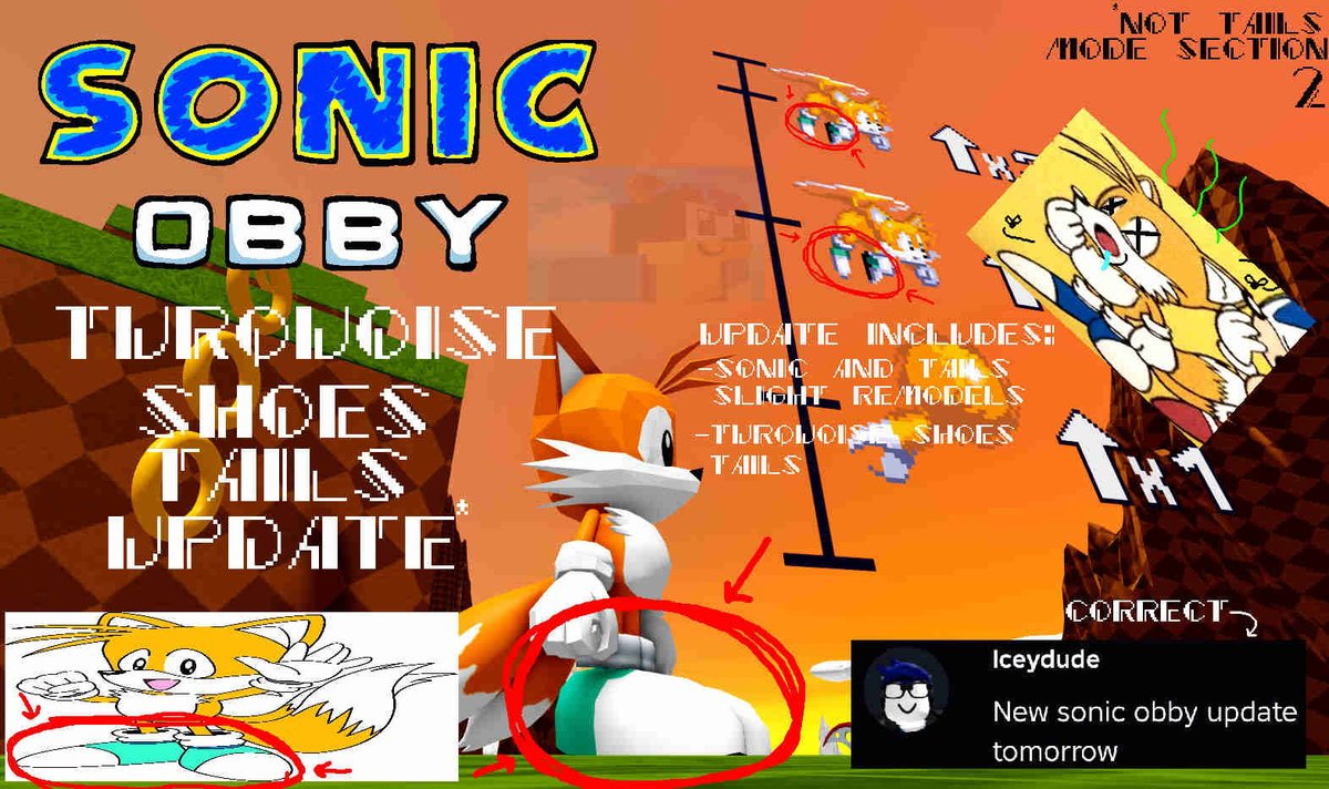 BLOKDOG's tweet image. THAT'S RIGHT! THE #turquoiseshoes UPDATE FOR #sonicobby IS NOW LIVE!!