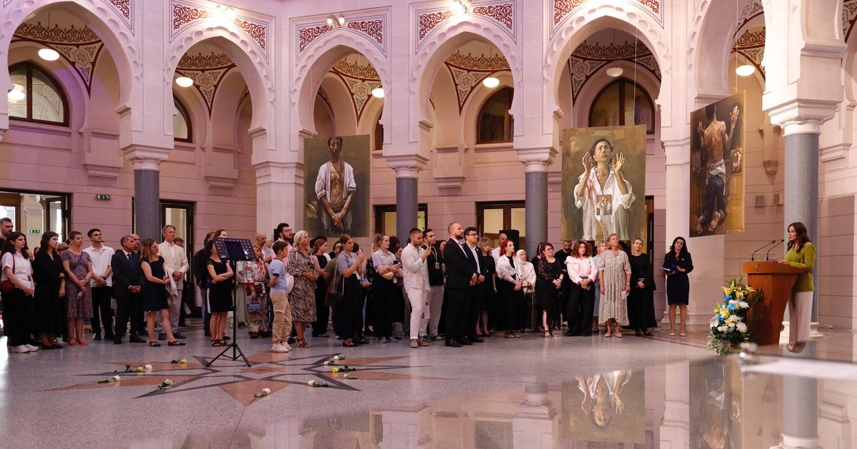 PCRCBiH's tweet image. “The Mothers of Srebrenica are global symbols of the fight for truth, justice, and human dignity. They teach us important lessons about love, courage, and the struggle for justice,” said Mrs. Mirela Bećirović, the First Lady of the Bosniak Member of the Presidency of Bosnia and…