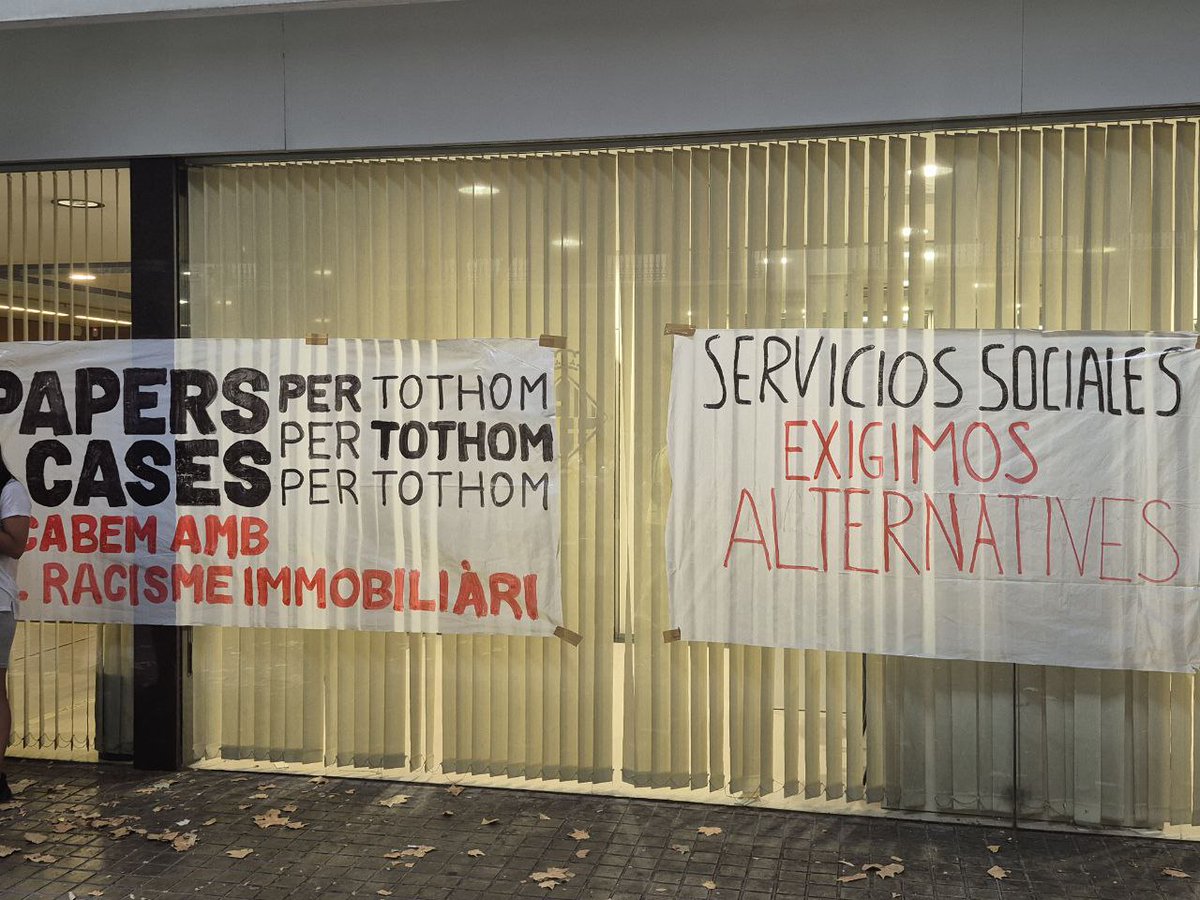🧨 ELS SINDICATS OCUPEM SERVEIS SOCIALS 🧨

Exigim una reunió amb al comissionat d'Habitatge, Joan Ramon Riera, i la comissionada d'Acció Social, Sònia Fuertes, una reunió per tractar les deficiències en els allotjaments temporals d'urgència que fa temps que denunciem.