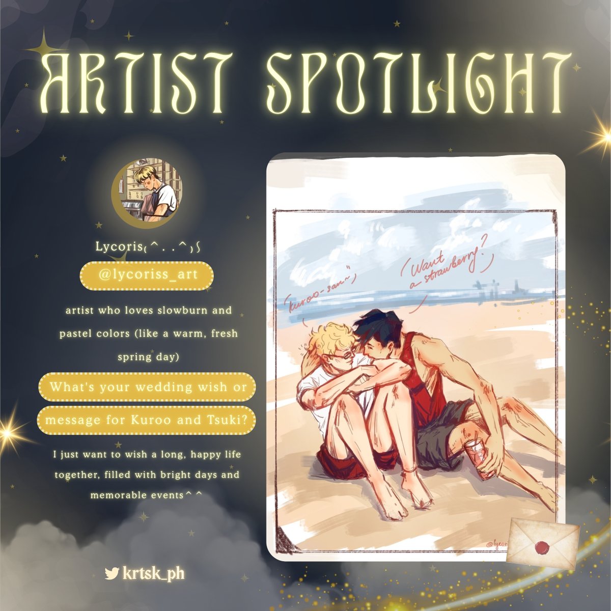 Krtsk_PH's tweet image. 🌙✨ Another star joins our sky… ✨🌙
We’re delighted to welcome @lycoriss_art as one of the brilliant artists bringing our event to life!
Their enchanting work will be part of the magical kits! 🌌💫
We can’t wait to share it with you. 🐈⬛🌙
#ChasingTheMoon
#KRTSKCSE2025