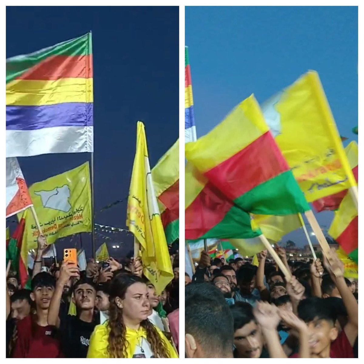 rabia_155's tweet image. لا تكذبوا على حالكم وتقولوا شركاء الوطن !؟
من اليوم الاول لسقوط الاسد..
النصيري طالب بالانفصال ورفع علمه
والدرزي طالب بالانفصال ورفع علمه
والقسدي طالب بالانفصال ورفع علمه
هذا هو الأصل والباقي حتى وان سقطت دماء تبقى تفاصيل ..