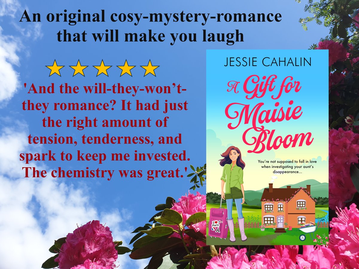 'Bridget Jones meets Miss Marple'    
♥️Two love interests   
🔍Mystery
🇬🇧Yorkshire village and Paris 
 tinyurl.com/myjndpzz
#KindleDeals #cozymystery #romance