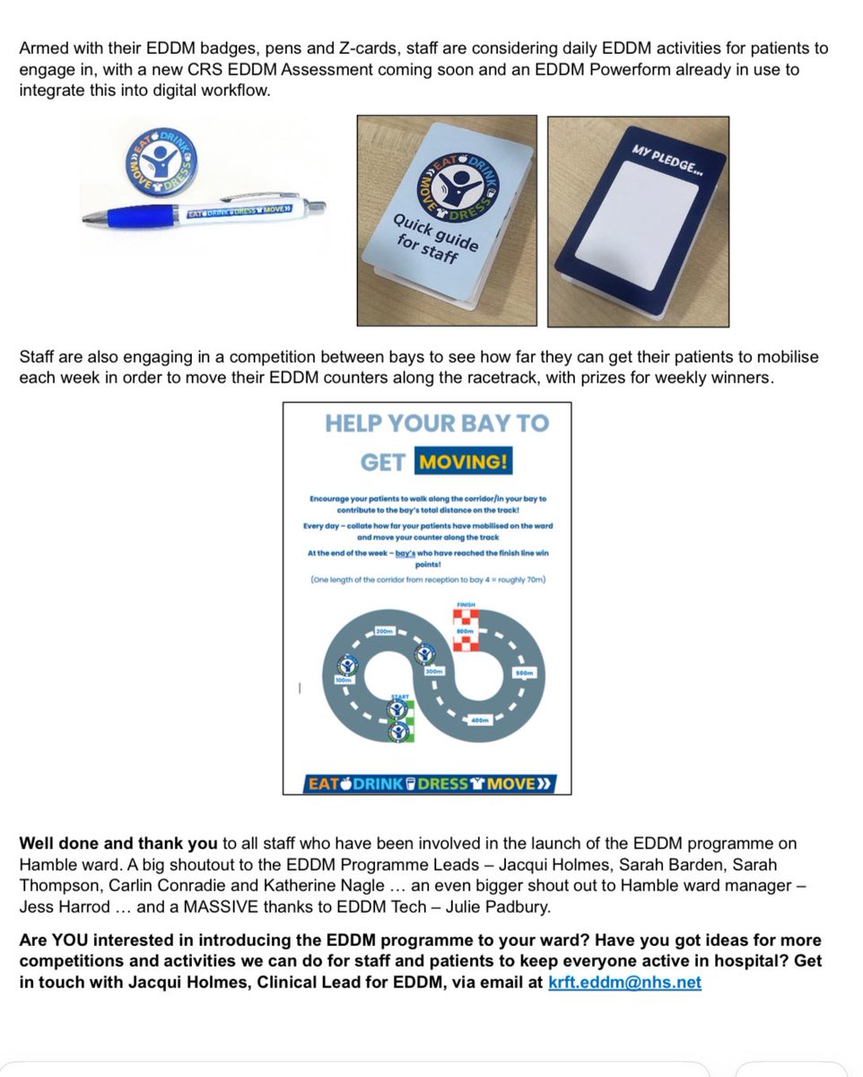 theEDDMprogramme (@eddmprogramme) on Twitter photo Excited for #TheEDDMprogramme on Hamble to be the top story in today’s <a href="/K_and_R_NHS/">Kingston and Richmond NHS Foundation Trust</a> Staff Bulletin! Great work 👏🏼 Excited for #TheEDDMprogramme on Hamble to be the top story in today’s <a href="/K_and_R_NHS/">Kingston and Richmond NHS Foundation Trust</a> Staff Bulletin! Great work 👏🏼