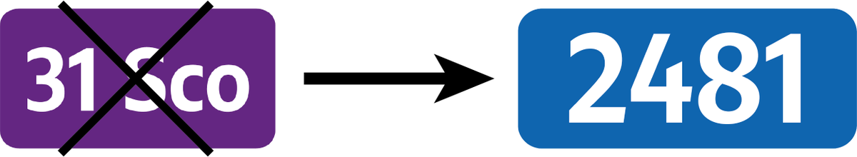 Brie2Morin_IDFM's tweet photo. #NouvelleNumerotation
Allez, on se motive et nous allons réviser ensemble les nouveaux numéros de vos lignes de #bus 🚌 à partir du 15 septembre 2025 ! 🗓️
1⃣ JOUR 1⃣LIGNE :
Les lignes 31S et 32S deviennent les ligne 2481 et 2482 ! https://t.co/rNoT7fLUTS
