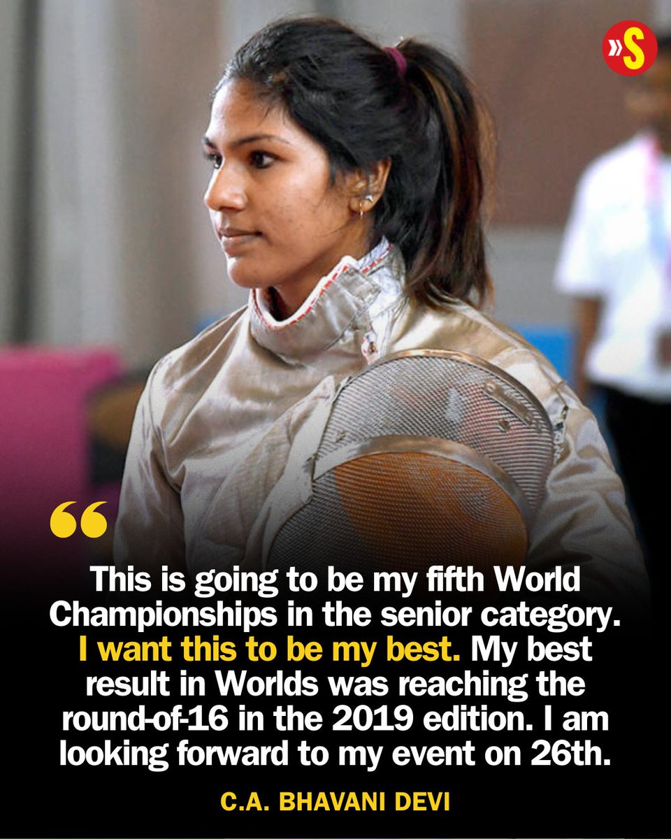 Sportstar (@sportstarweb) on Twitter photo After failing to qualify for the Paris Olympics, India’s top fencer C. A. Bhavani Devi was drowning in sorrow. But like a true professional, she has regrouped and is working fervently with her coach Christian Bauer.
READ ➡️ bit.ly/3IFQa5u | ✍️ <a href="/Sportskeerthi/">Keerthivasan</a> After failing to qualify for the Paris Olympics, India’s top fencer C. A. Bhavani Devi was drowning in sorrow. But like a true professional, she has regrouped and is working fervently with her coach Christian Bauer.
READ ➡️ bit.ly/3IFQa5u | ✍️ <a href="/Sportskeerthi/">Keerthivasan</a>