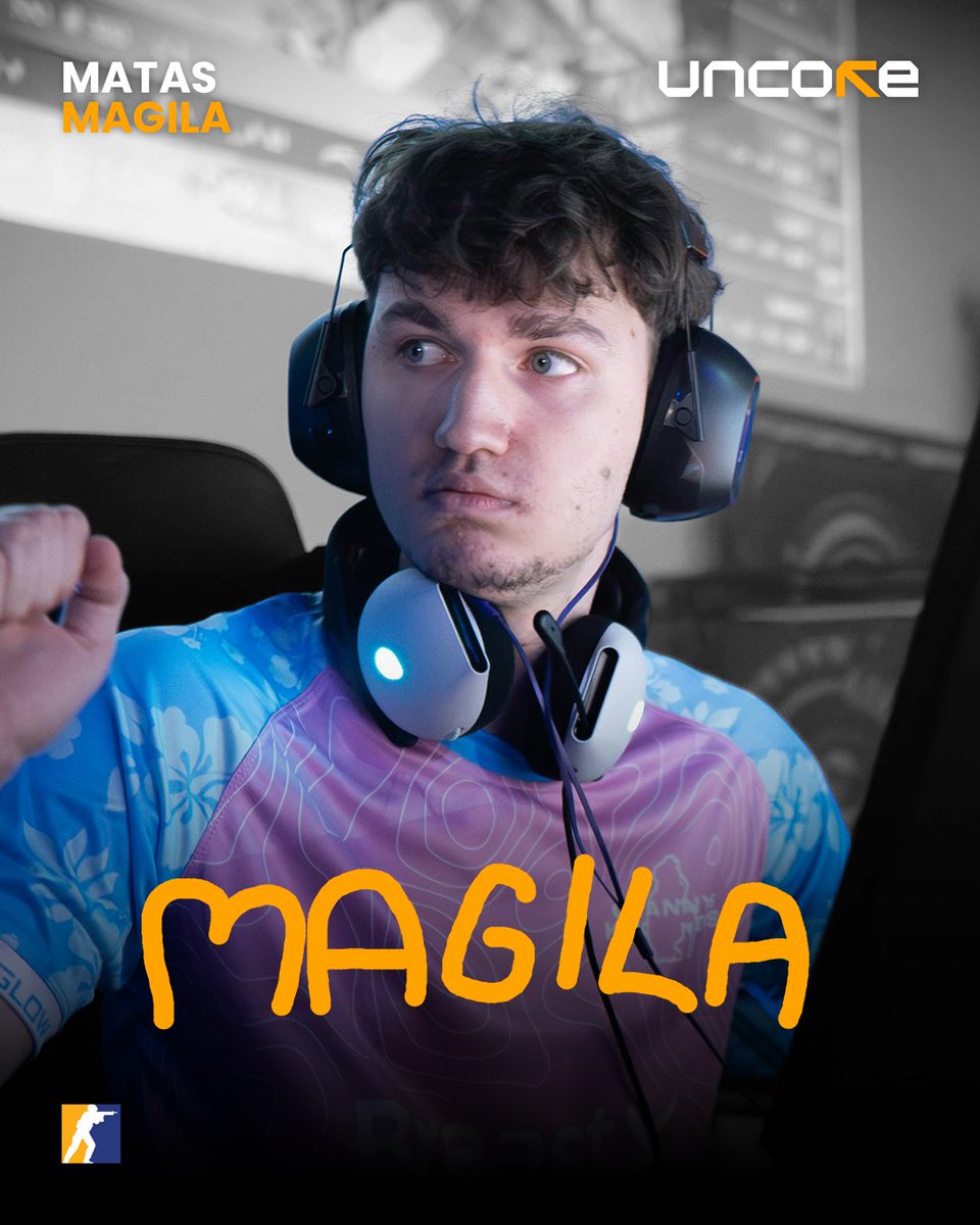 A player hungry to show his prowess and grow his country's presence in Counter-Strike 🇱🇹

We are looking forward to supporting you in UNCORE <a href="/MAGILAcs/">MAGILA</a> 🧡