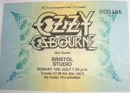 This was a mad gig. Blooding a young and skinny Zak Wylde at a club gig tour...