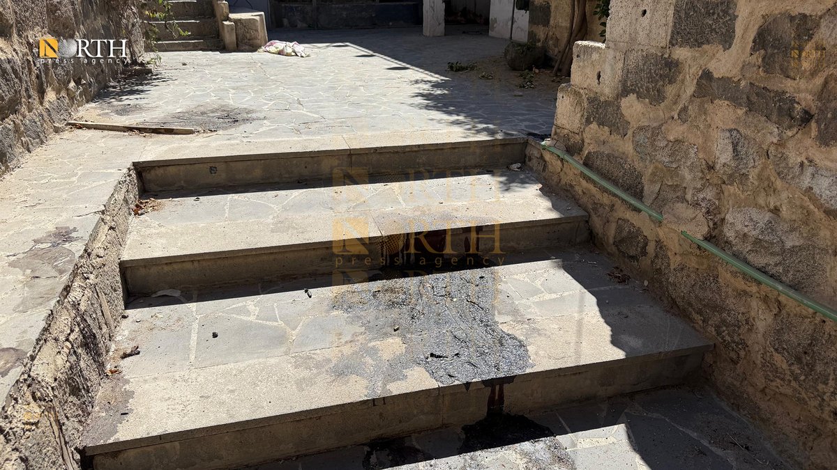 NPA_English's tweet image. Photos show the devastation in the city of Suwayda, southern #Syria following clashes between armed Druze groups and forces of the Syrian transitional government early last week.
#Suwayda - Haroun al-Arbid – North Press