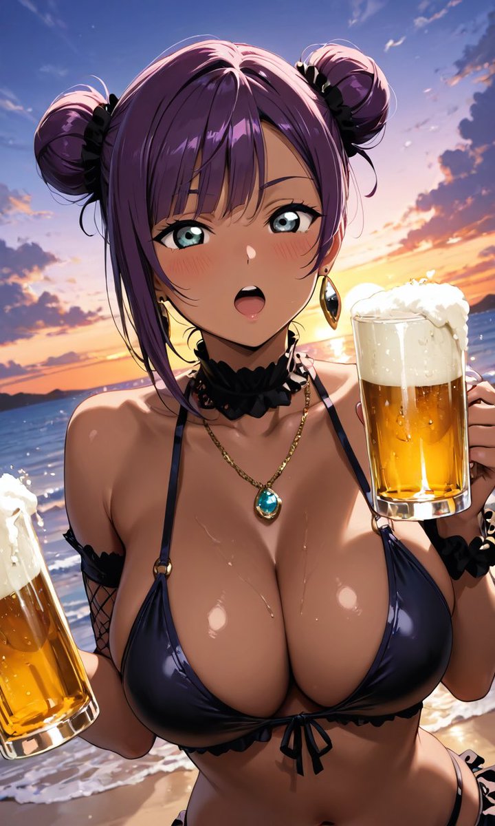 RuiAIart's tweet image. #毎日水着を貼るいいねが無くなるまでやる見た人もやる
今日もお疲れ様です💕
 #れんげ 「カンパーイ💕」
#AIart 
 #オネェの娘
 #AIイラスト好きさんと繋がりたい
 #AIイラスト術師さんと繋がりたい