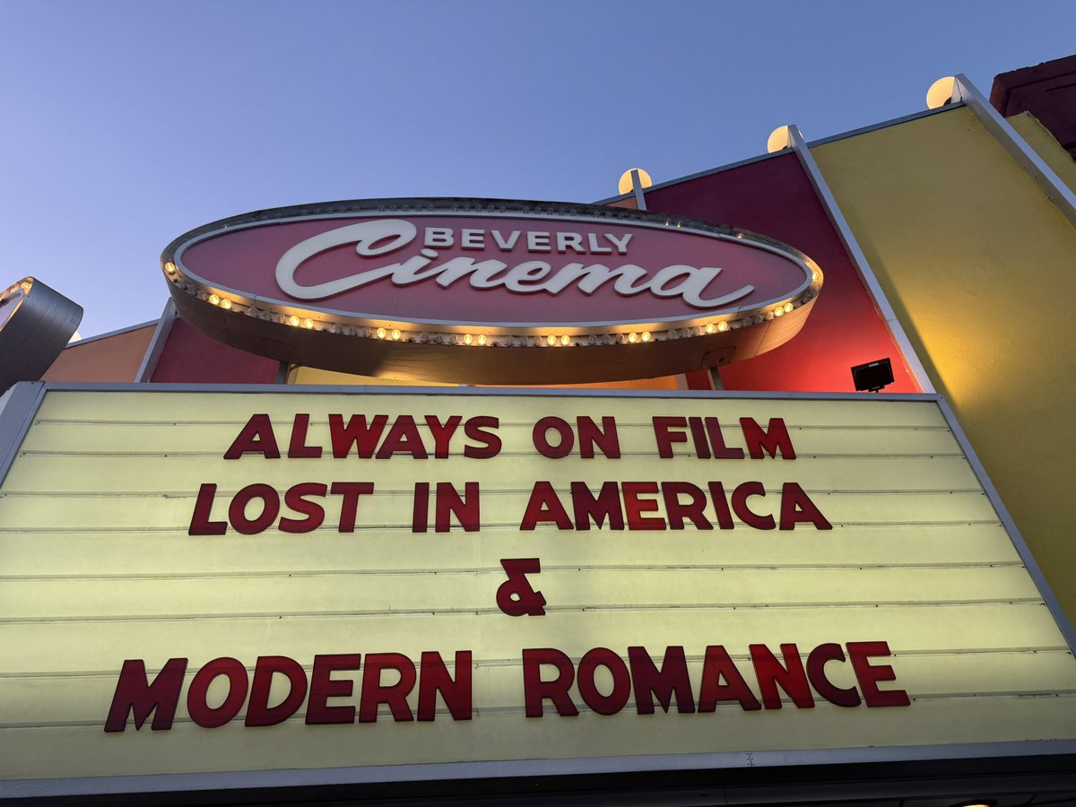 hwoodminotaur's tweet image. Seeing an Albert Brooks double feature in 35mm on his birthday at my favorite movie theater in the world was magic.