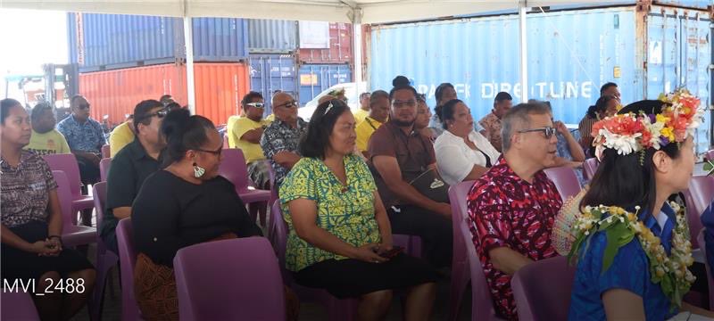 Today Hon. Tuafafa Latasi, Japanese Amb. Rokuchiro Michii and <a href="/IOMFiji/">IOM Fiji</a> Chief of Mission <a href="/skantha679/">Solomon Kantha</a> officiated the handover ceremony of Funafuti Seaport Passenger Waiting Facility to Gov of Tuvalu funded by Gov of Japan and constructed by IOM to promote safe &amp; dignified mobility
