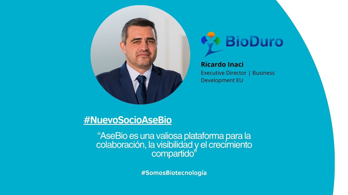 AseBio's tweet image. #NuevoSocioAseBio | Ricardo Inacio, Executive Director | Business Development EU de BioDuro: “AseBio es una valiosa plataforma para la colaboración, la visibilidad y el crecimiento compartido”.
➡️Lee la entrevista completa, aquí: asebio.com/actualidad/not…
#SomosBiotecnología
