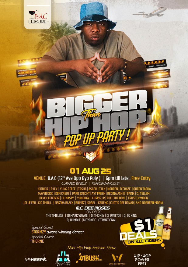 #VulaAmasango (@brintzonline) on Twitter photo 2 Dates,One Hip-Hop.
26 July I am Hosting the <a href="/hiphoppowerfest/">Hip-Hop Power Festival</a> Sessions at Red Cafe.
1 AUGUST I am Perfoming at It's Bigger Than Hip-Hop By Big Bro <a href="/poyproudofyou/">#TheRealest</a> .
We are Hip-Hop, We Are alive and very active🇿🇼✊ 2 Dates,One Hip-Hop.
26 July I am Hosting the <a href="/hiphoppowerfest/">Hip-Hop Power Festival</a> Sessions at Red Cafe.
1 AUGUST I am Perfoming at It's Bigger Than Hip-Hop By Big Bro <a href="/poyproudofyou/">#TheRealest</a> .
We are Hip-Hop, We Are alive and very active🇿🇼✊