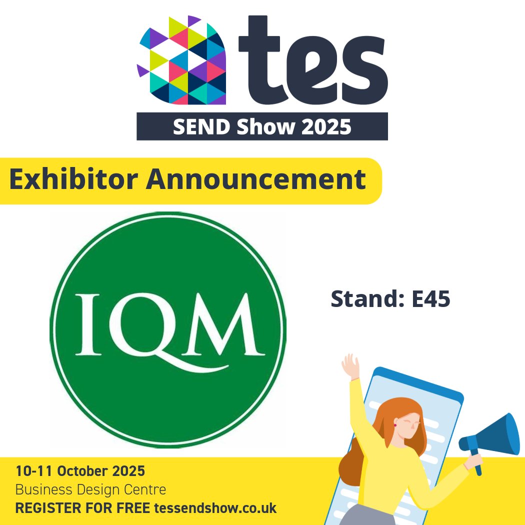 SENDShowUK's tweet image. We&apos;re happy to welcome @iqmaward to #TesSENDShow2025! 🥳

🔗Find out more here 👉iqmaward.com
🎟️Register for FREE here 👉ow.ly/of5G50VVwPp