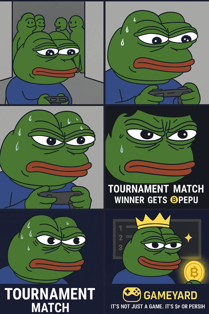 It’s either $PEPU or PERISH ✋

Website 🎮 
gameyard.pro 

Community 💪
x.com/GameyardPvP
x.com/i/communities/…
t.me/gameyardoffici…
discord.gg/KRRetV2WMn
tiktok.com/@gameyardpvp

Ca 💎 
0x631420B5cD6342B3609e59E6E41B4c8AaddF93aF

Join the community! 👾