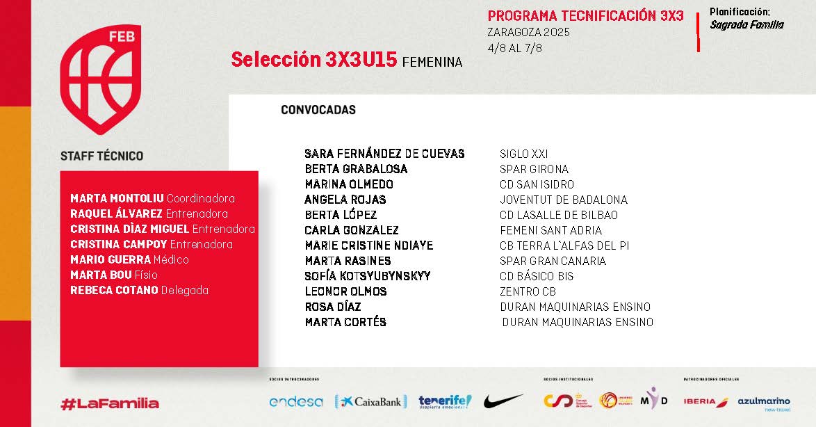 fbclm's tweet image. #3x3U15🇪🇸 | @crisdmg_6 , representante FBCLM en varios Proyectos Erasmus + Sport, dentro del STAFF Técnico del Programa de Tecnificación FEB con la Selección 3x3 U15🚺del 4 al 7 de Agosto en Zaragoza. Enhorabuena‼️ #PasionXBasketCLM