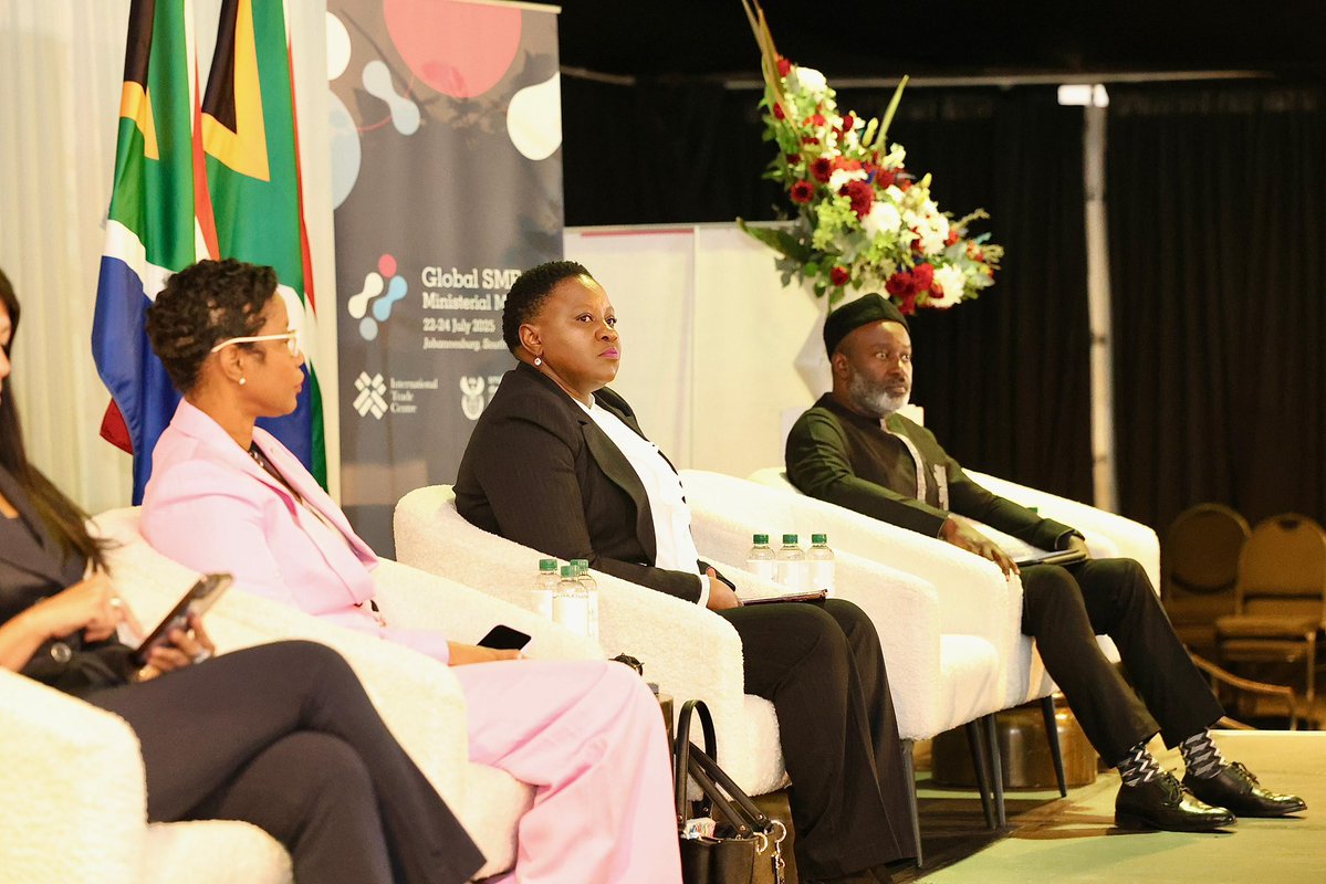 DSBD_SA's tweet image. The establishment of a novel Global MSME platform will enhance national initiatives to leverage the impact of small and medium-sized enterprises on their respective economies. This peer-to-peer forum facilitates the sharing of success stories between nations and fosters new…