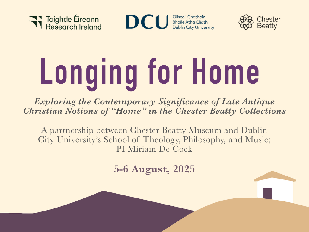 Miriam De Cock (@miriamjane5) on Twitter photo In less than two weeks, I'll be hosting this <a href="/Researchirel/">Research Ireland</a> New Foundations event <a href="/CBL_Dublin/">Chester Beatty</a> and <a href="/TP_DCU/">Theology & Philosophy @ DCU</a>! Very much looking forward to working with a fab team on ideas about 'home' and the late antique artefacts in Beatty's collections! In less than two weeks, I'll be hosting this <a href="/Researchirel/">Research Ireland</a> New Foundations event <a href="/CBL_Dublin/">Chester Beatty</a> and <a href="/TP_DCU/">Theology & Philosophy @ DCU</a>! Very much looking forward to working with a fab team on ideas about 'home' and the late antique artefacts in Beatty's collections!
