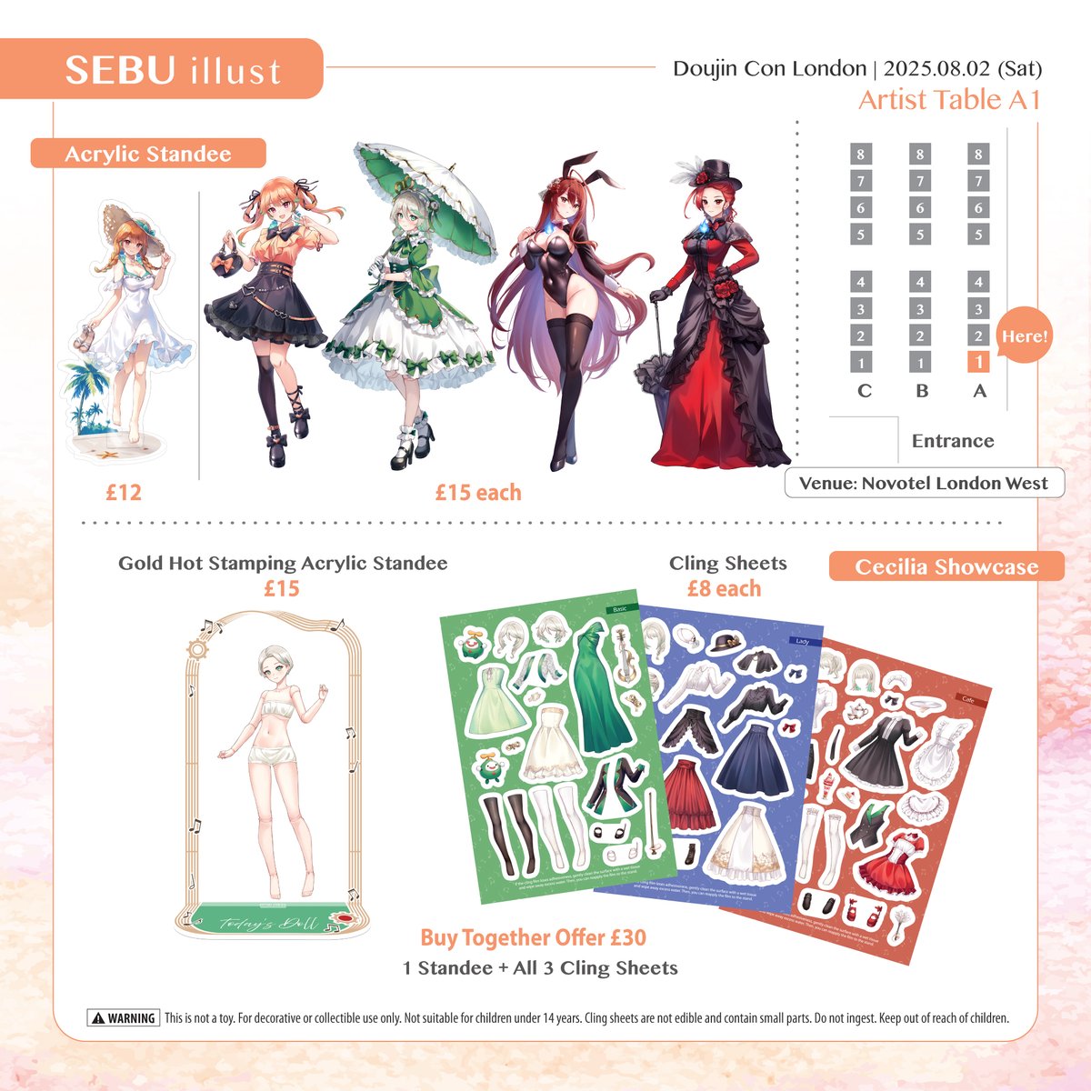 SEBU_illust's tweet image. Doujin Con London Catalogue 🛍️
I'm still waiting for the stickers and photocards to arrive. I hope they arrive in time!
Not many new items though.
#DoujinConLondon