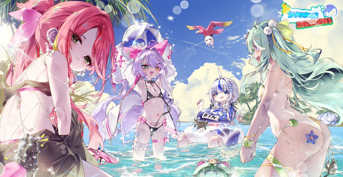 parus_p's tweet image. #Nanart_
#kumorinart
#riko_art
#shibuki_art
Summer!