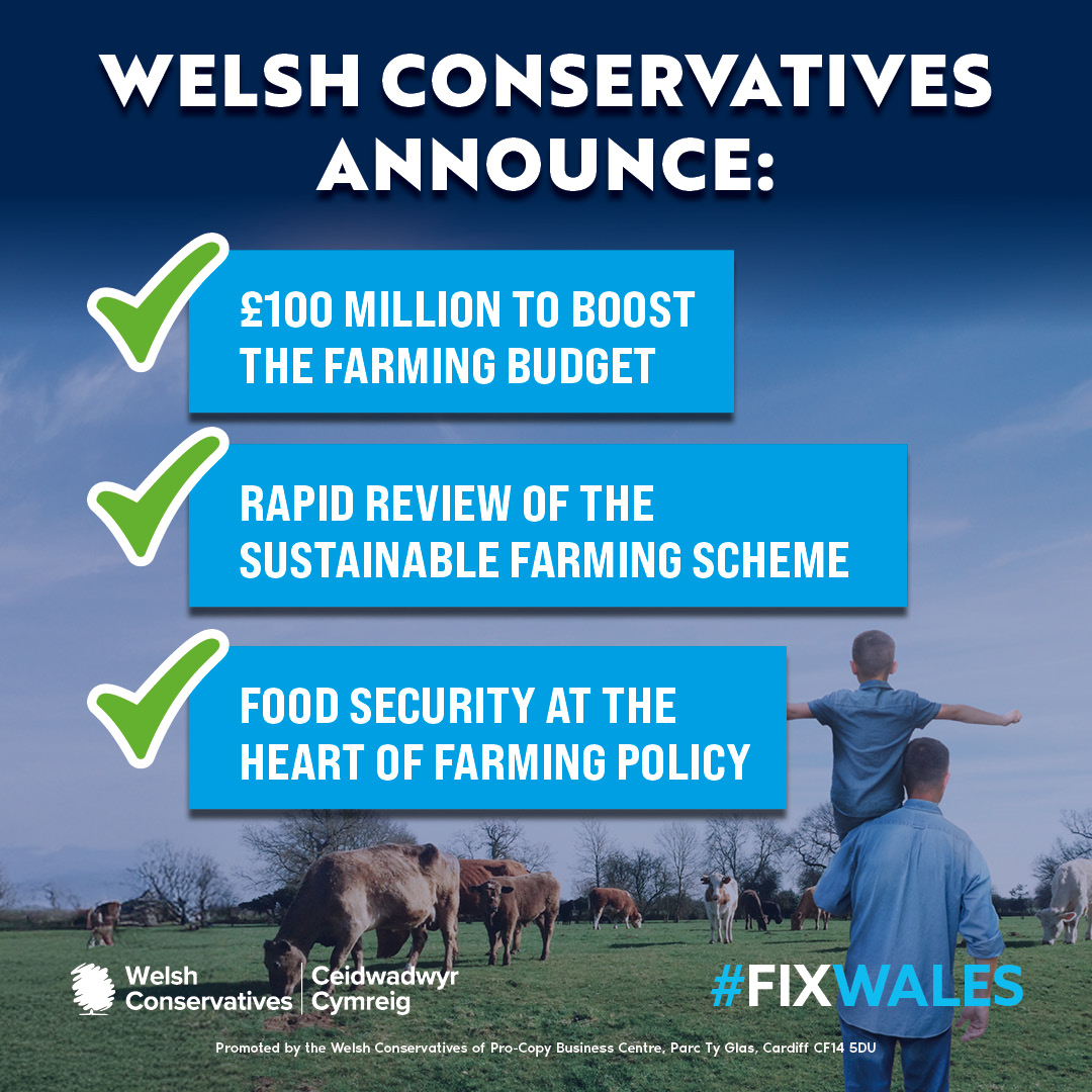 At this year's Royal Welsh Show, the Welsh Conservatives have announced bold policies to rebalance Labour’s Sustainable Farming Scheme, prioritising farmers and food security.