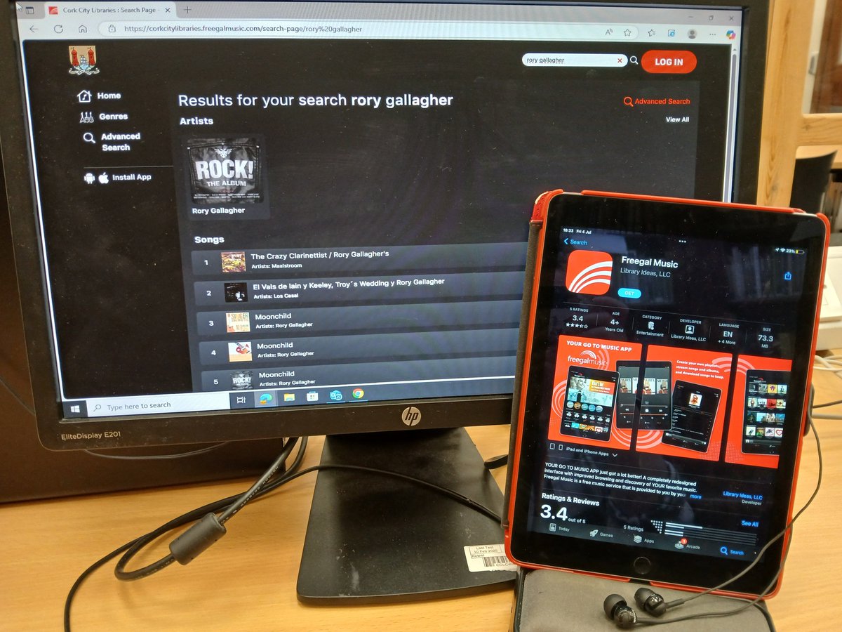 corkcitylibrary's tweet image. Did you know that Freegal is a music streaming service available for members of Cork City Libraries? Listen to your favourite albums or discover new artists for free!
Find out how to download the app through the link below 👇
buff.ly/WoOu8zE
#CorkCityLibraries #Freegal
