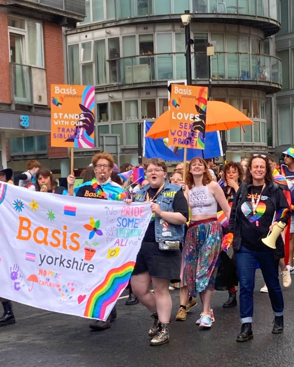 We marched in the Leeds Pride 2025 parade!🏳️‍🌈 🏳️‍⚧️ ☂️ 

"No pride for some of us without liberation for all of us." - Marsha P. Johnson

Thank you for supporting us on a very wet day!

#SupportSexWorkers #CSE #ItsNotYourFault #LeedsPride