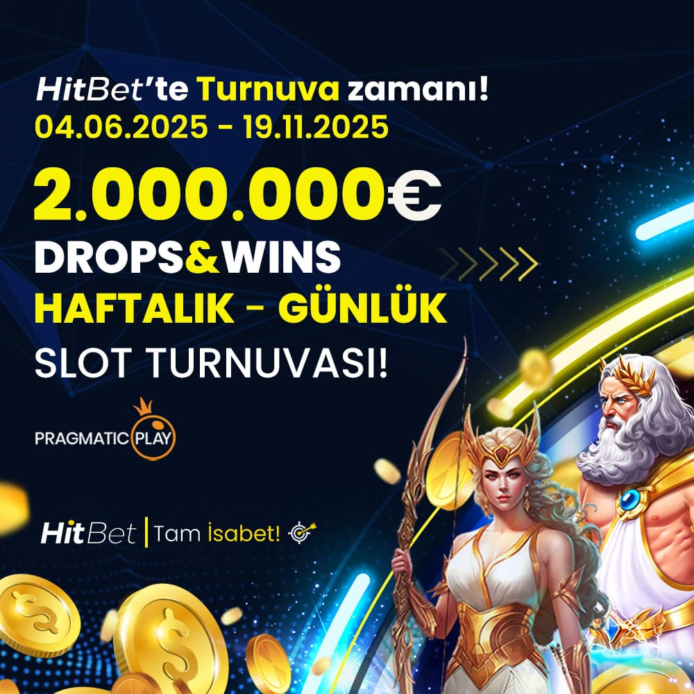 HitbetcomResmi's tweet image. 👑 Drops &amp;amp; Wins Haftalık–Günlük Slot Turnuvası Devam Ediyor!

📅 Son Gün 19.11.2025 💶 2.000.000 € toplam ödül havuzu
🎯 Günlük turnuvalar, haftalık çark ödülleri ve bolca kazanç fırsatı seni bekliyor

🔥 100.000x’e kadar haftalık büyük ödül şansı

📍h.t2m.io/Hitbet-Twitter