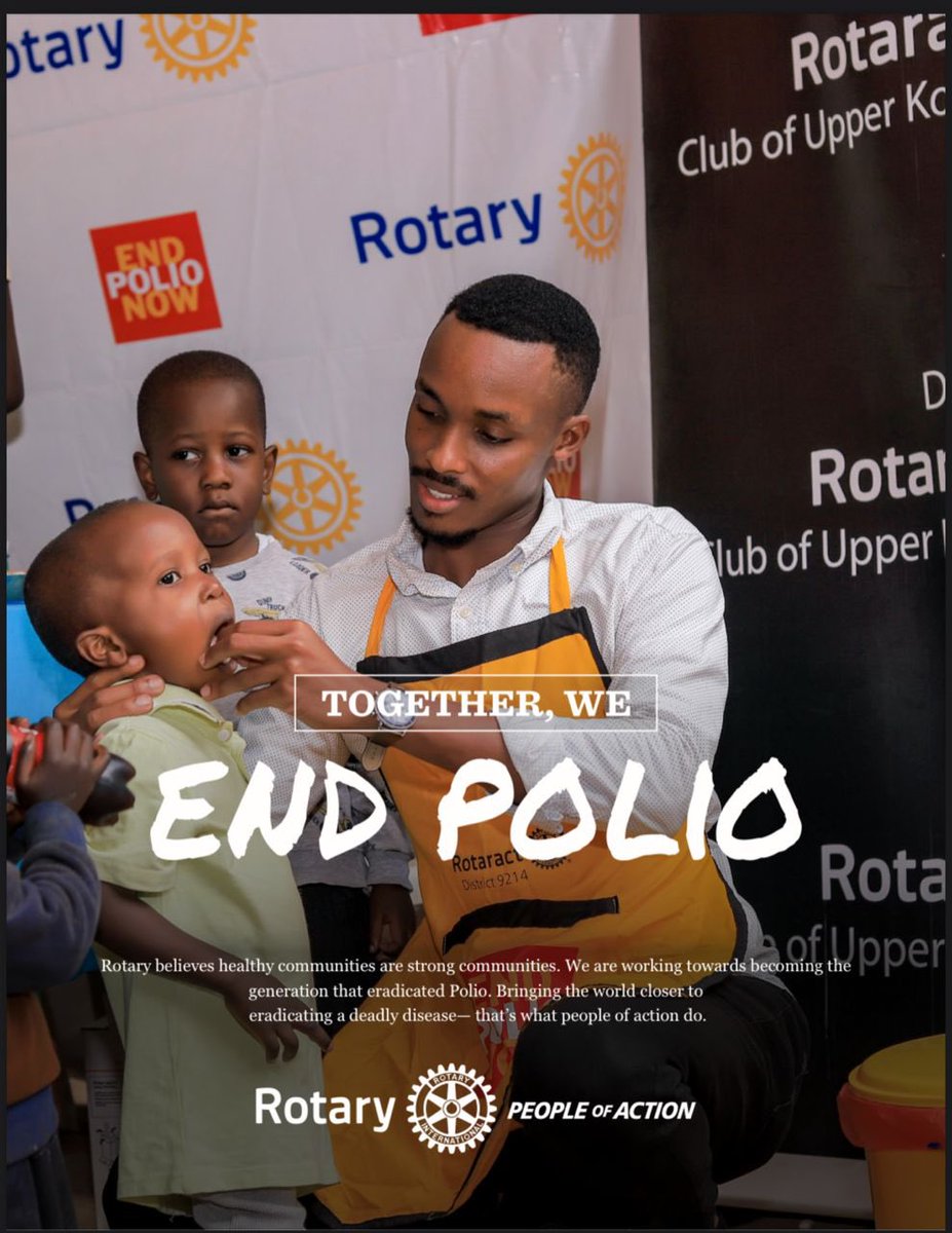 RACUpperKololo's tweet image. Together, we can make a difference!
Huge thanks to the heroes working tirelessly to end polio. With action and unity, we're bringing the world closer to a polio-free future.
Hope for healthier communities for ALL #RotaryEyamba #unitedforgood #EndPolioNow