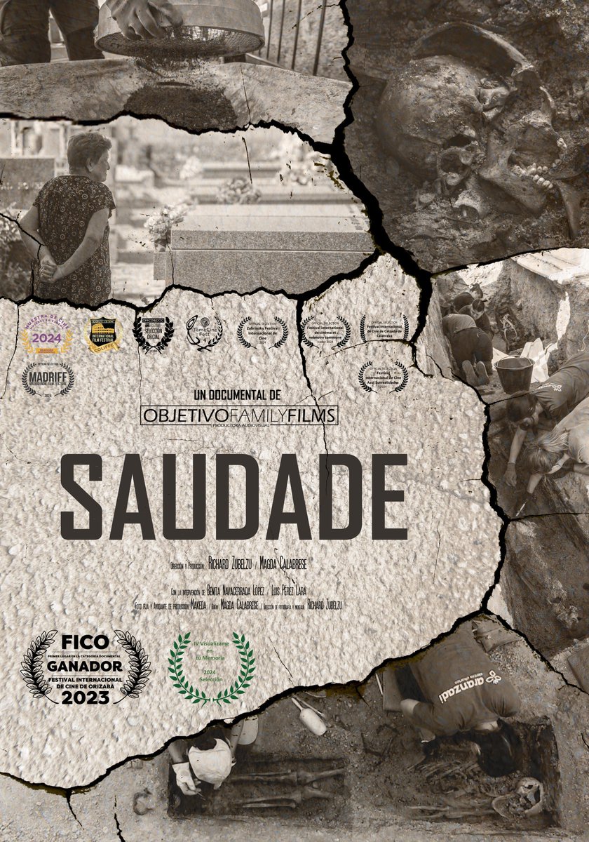 "Saudade" ha sido galardonado con el Golden Gate Award al Mejor Cortometraje en el Digital Gate IFF (Argelia).
Gracias a <a href="/magdacalabrese/">Magda Calabrese</a> y <a href="/AMakedaMk/">A.Makeda.MK</a> , piezas esenciales de este viaje.
Disponible en <a href="/Filmin/">Filmin</a>:
👉 filmin.es/corto/saudade
#Saudade #CineDocumental