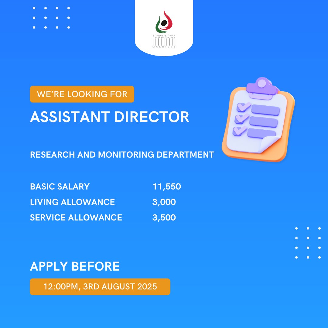 hrcmv's tweet image. Job Announcements:
Assistant Director (CONTRACT)
HRCM website: dub.sh/o3YPvMj
Gazette: dub.sh/uRvbWSg