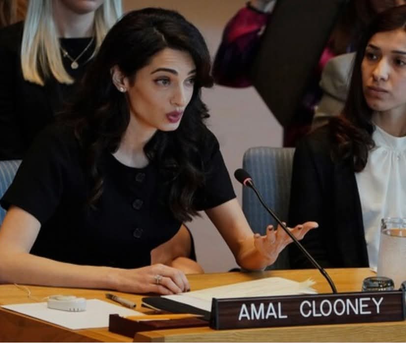 Adi13's tweet image. Human rights lawyer Amal Clooney, you passionately called for the International Criminal Court to issue arrest warrants for Israeli Prime Minister Benjamin Netanyahu and former Defense Minister Yoav Gallant over alleged 'genocide in Gaza.' Yet, curiously, as the daughter of a…
