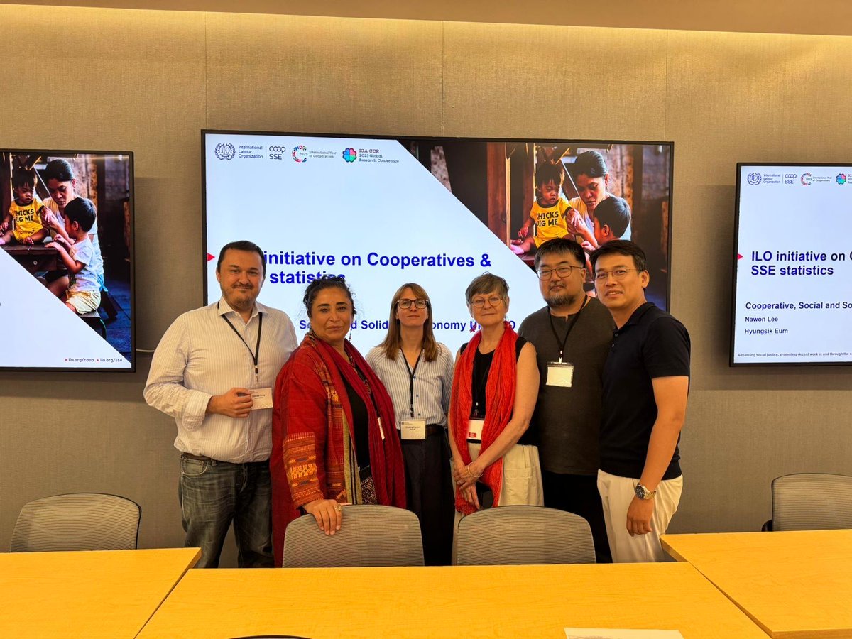 ilocoopsse's tweet image. At @icacoop CCR 2025 Global Research Conference, session 11D featured ILO initiatives for the development of international standard for #coops & #SSE statistics & ILO-led collaborative work within @CopacCoop & @untfsse to strengthen their evidence base.
🔗linkedin.com/posts/ilocoops…