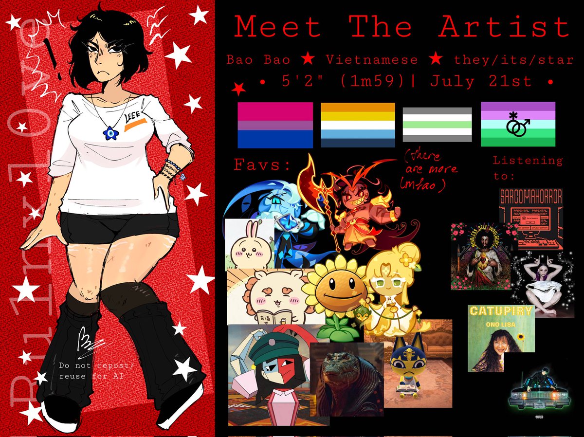 Ru1nxlove's tweet image. Hello!! I&apos;m Baoko, a Vietnamese queer autistic anthro artist!! I like to draw and yap!! 🌈✨🌻
Insta: instagram.com/ruinxlove/
Tumblr: tumblr.com/ruinxl0ve/
Strawpage: ru1nxl0ve.straw.page
#arttwt #promotwt