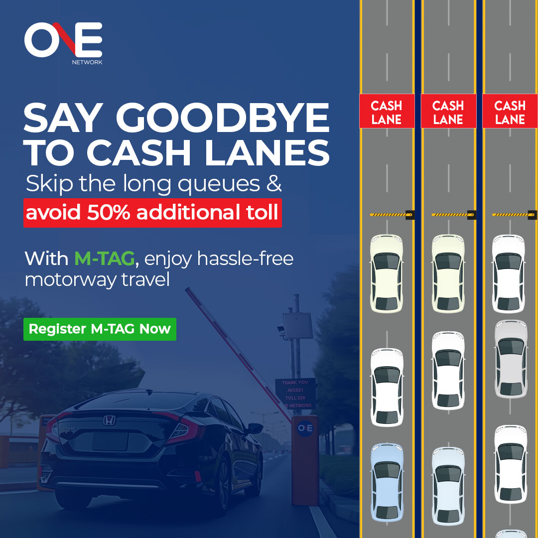 𝗦𝗮𝘆 𝗚𝗼𝗼𝗱𝗯𝘆𝗲 𝘁𝗼 𝗖𝗮𝘀𝗵 𝗟𝗮𝗻𝗲𝘀 – 𝗧𝗿𝗮𝘃𝗲𝗹 𝗦𝗺𝗮𝗿𝘁 𝘄𝗶𝘁𝗵 𝗠-𝗧𝗔𝗚!
Skip the hassle and 𝗮𝘃𝗼𝗶𝗱 𝟱𝟬% 𝗮𝗱𝗱𝗶𝘁𝗶𝗼𝗻𝗮𝗹 𝘁𝗼𝗹𝗹 𝗰𝗵𝗮𝗿𝗴𝗲𝘀 by switching to 𝗠-𝗧𝗔𝗚 today!
𝗥𝗲𝗴𝗶𝘀𝘁𝗲𝗿 𝘆𝗼𝘂𝗿 𝗠-𝗧𝗔𝗚 𝗻𝗼𝘄 
onenetwork.pk