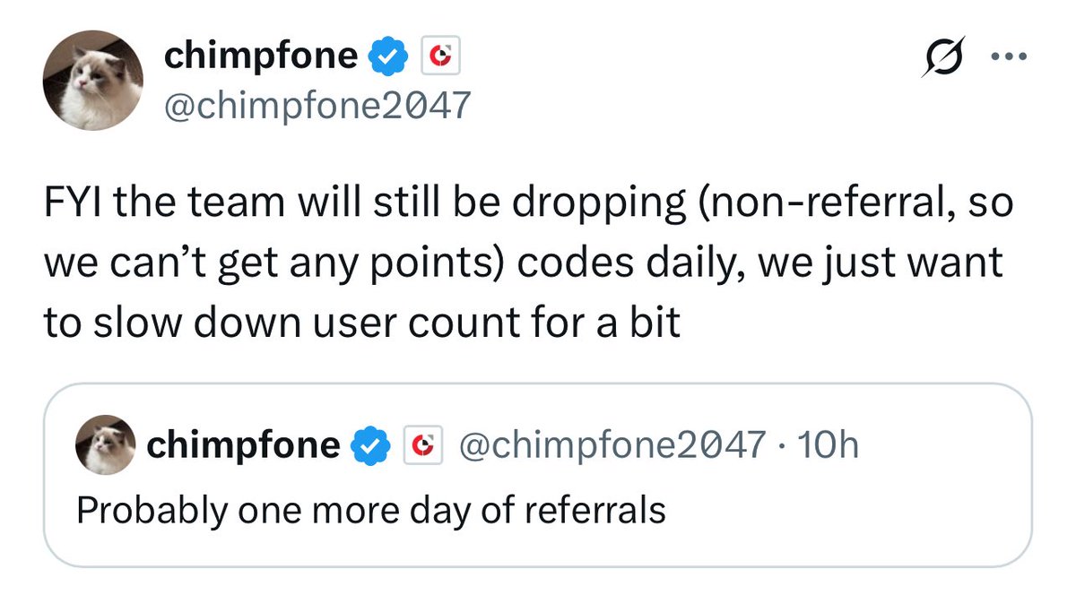 Chào mọi người!!!

Hey hey <a href="/anoma/">Anoma</a> Farm!!!

Rất có thể chương trình ref sẽ không còn được phân bổ rộng rãi như trước đó vì vậy hãy tận dụng cơ hội vì rất có thể hôm nay là ngày cuối cùng Alpha nhận được #referal thay vào đó Team sẽ drop #code (cách này thì cực