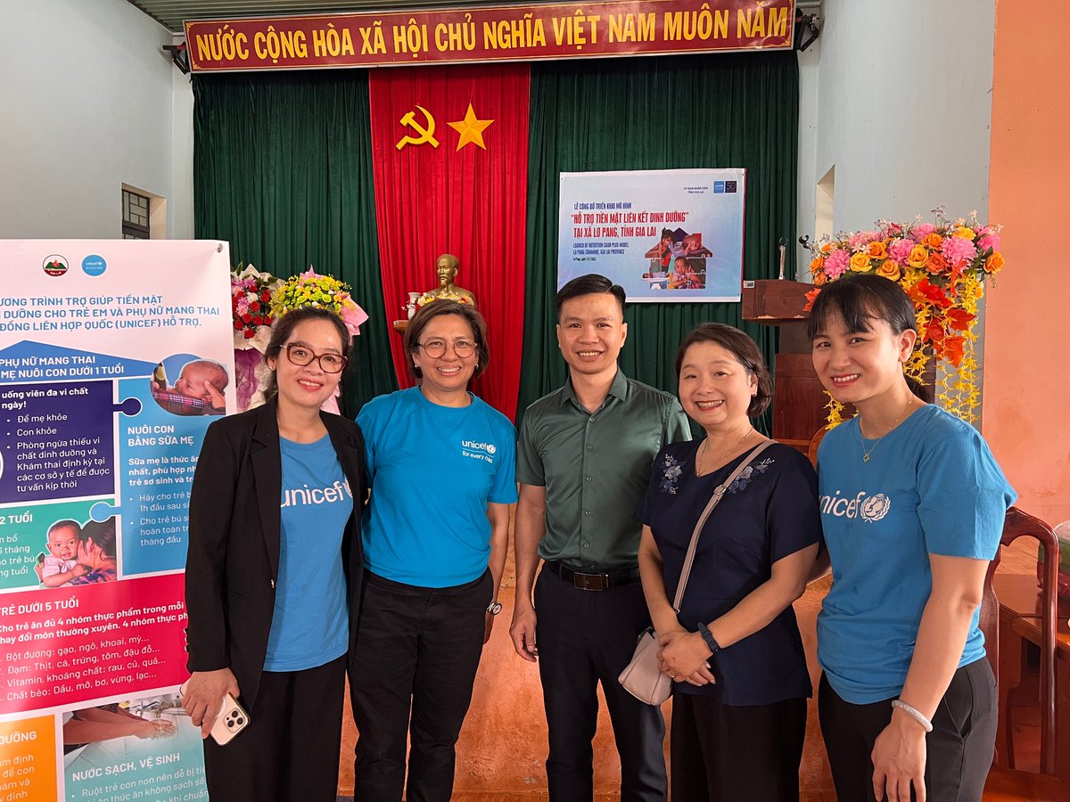 UNICEF_vietnam's tweet image. 🌱 Every child has the right to the best start in life.
In Gia Lai province, over 240 families in the Ba Na community are now receiving vital support through UNICEF’s #CashPlus nutrition model 💙
From cash assistance to behavior change communication, the program empowers…