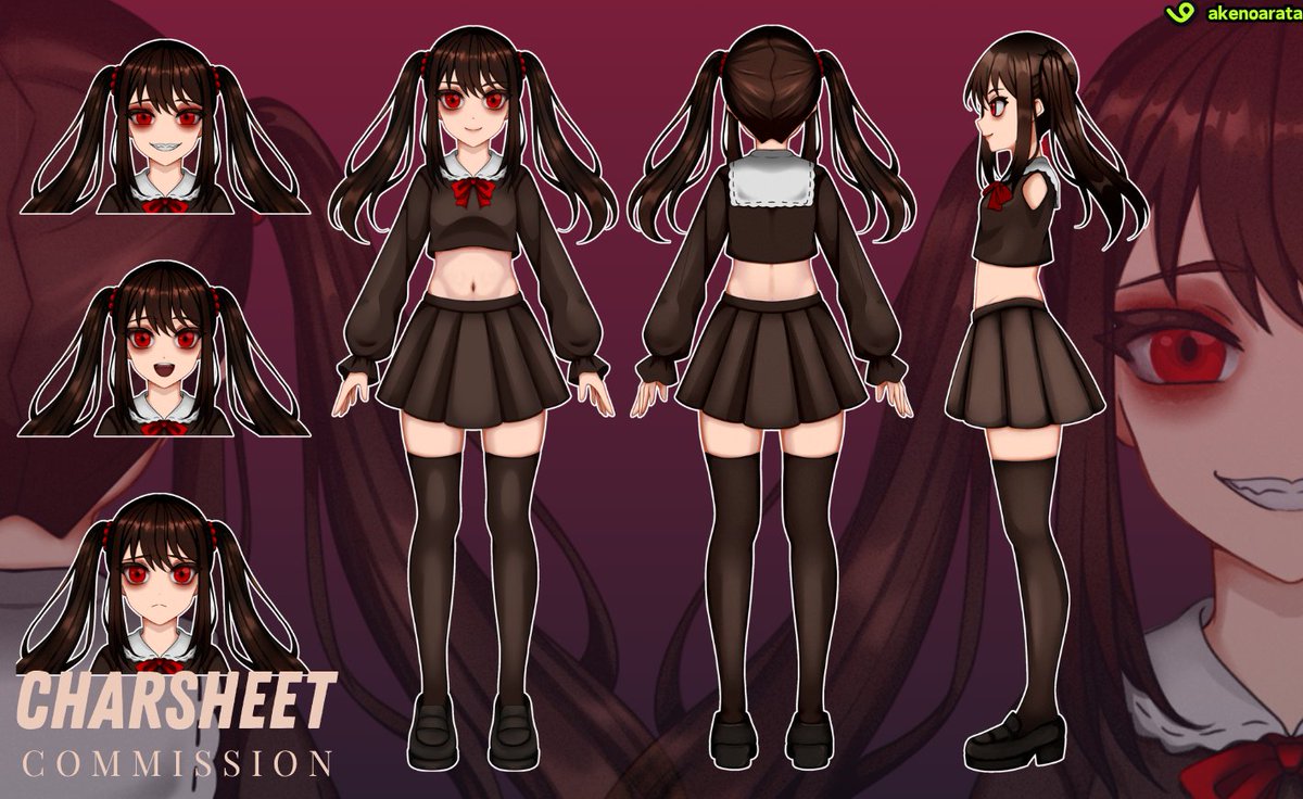 Character Sheet comms done!! ><

Feel free to dm if you're interested~ ^^