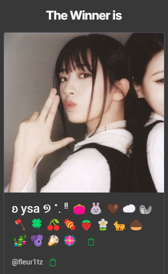 The giveaway winner is <a href="/fleur1tz/">ʚ ysa ୭ ˚. ᵎᵎ</a> 

DM me your roblox username to claim